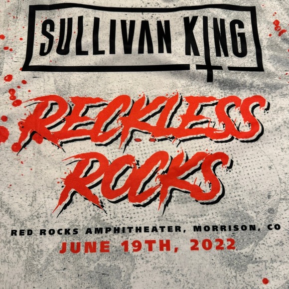 Sullivan King Jersey Mens size Medium Reckless rocks double Sided Graphic 2022 - Picture 3 of 12